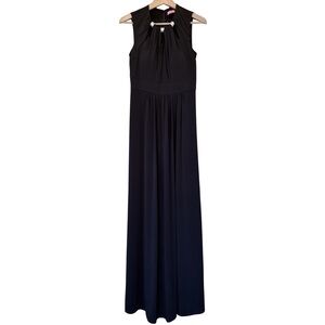 Eliza J “Breakfast at Tiffany’s” style black maxi dress- sz 8